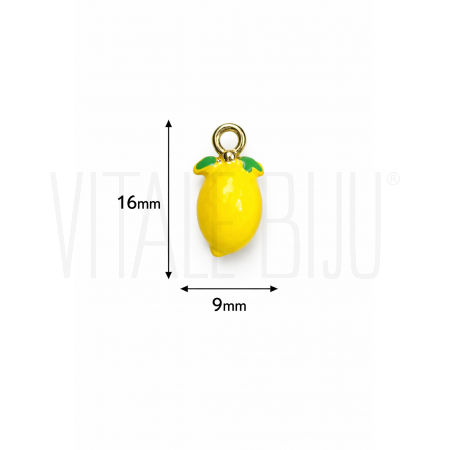 Pendente/Charme Limão 16x9mm -...